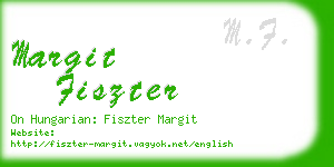 margit fiszter business card